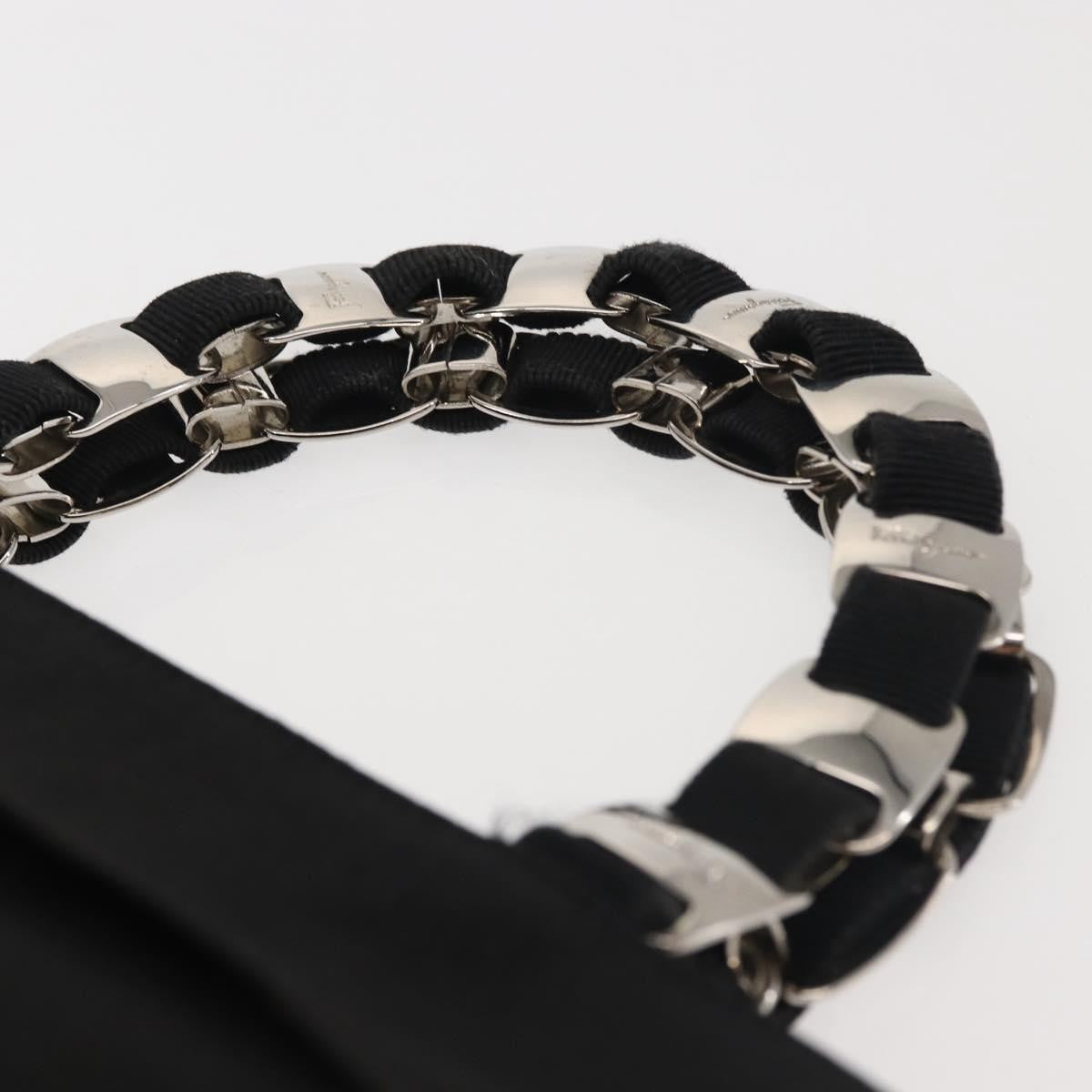 Salvatore Ferragamo Vala Handbag Canvas, BLACK, CANVAS, Handbag