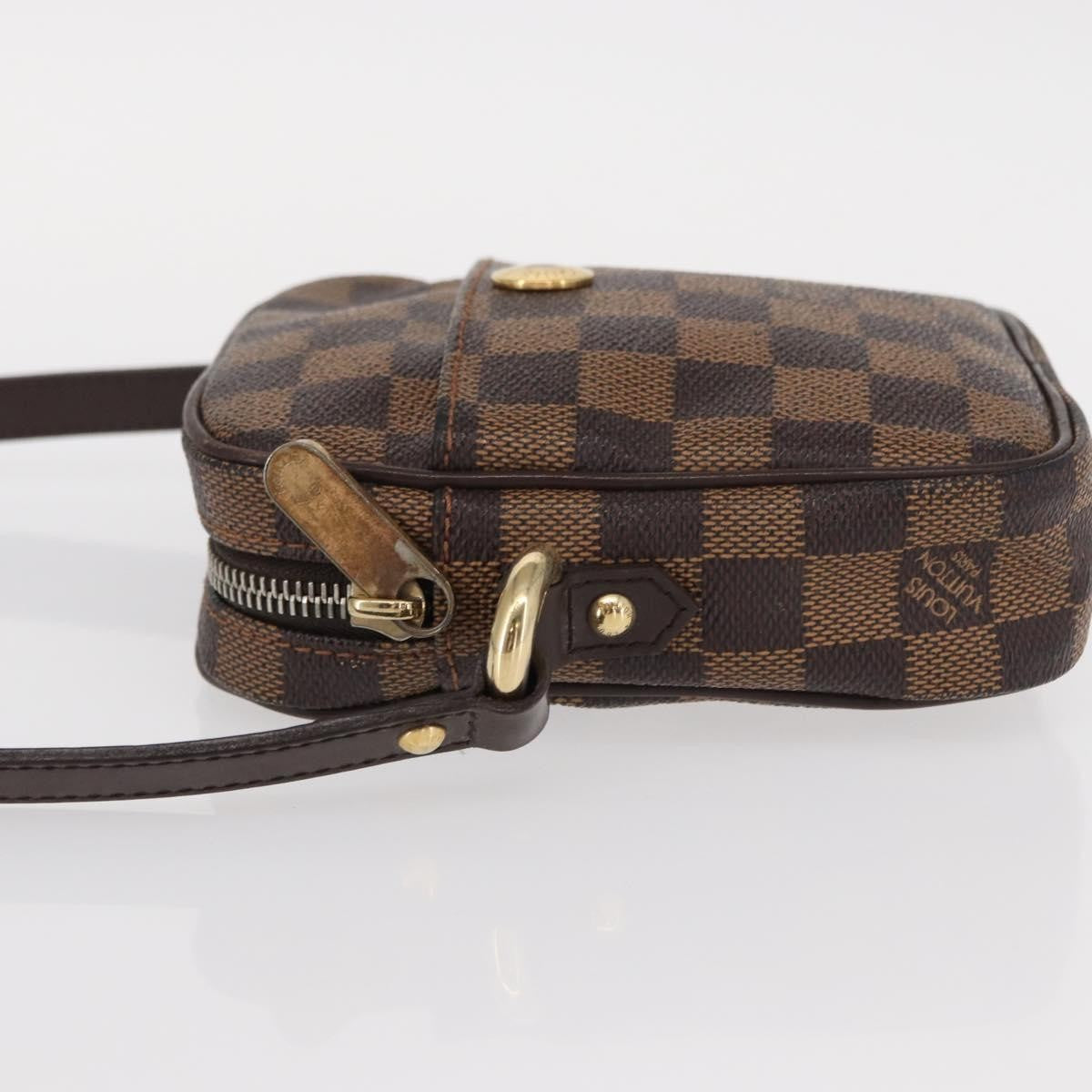 Louis Vuitton Rift Handbag Damier, BROWN, CANVAS, Shoulder bag