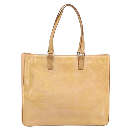 Louis Vuitton Columbus Handbag Monogram Vernis, Beige, Patent Leather, Tote Bag