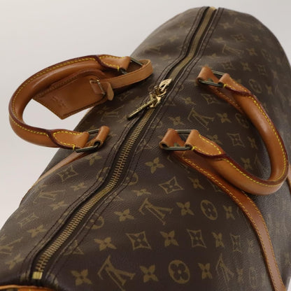 Louis Vuitton Keepall Bag Monogram Canvas, BROWN, CANVAS, Travel bag
