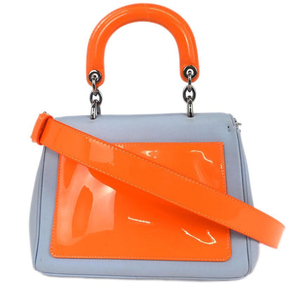 Christian Dior Be Dior Bag Smooth Leather, BLUE, LEATHER, Handbag