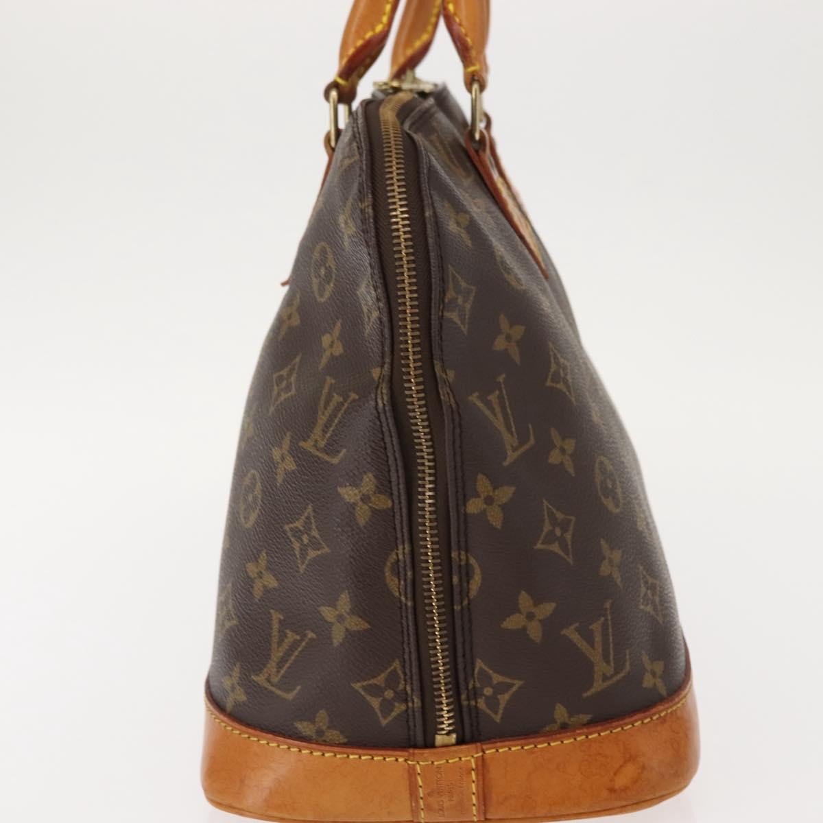 Louis Vuitton Vintage Alma Handbag Monogram Canvas, BROWN, CANVAS, Handbag