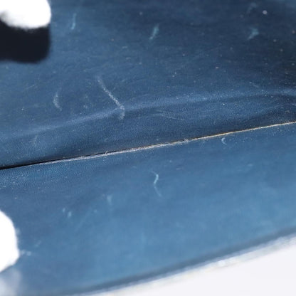 Celine Flap Shoulder Bag Leather, NAVY, LEATHER, Shoulder bag