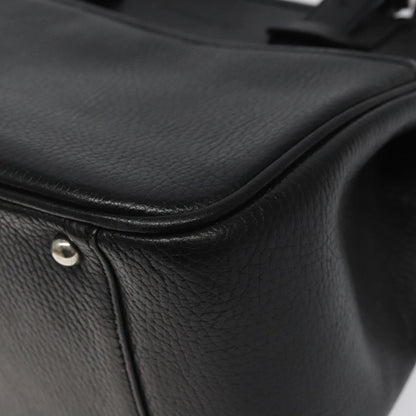 Burberry Vintage Handbag Leather, BLACK, LEATHER, Handbag