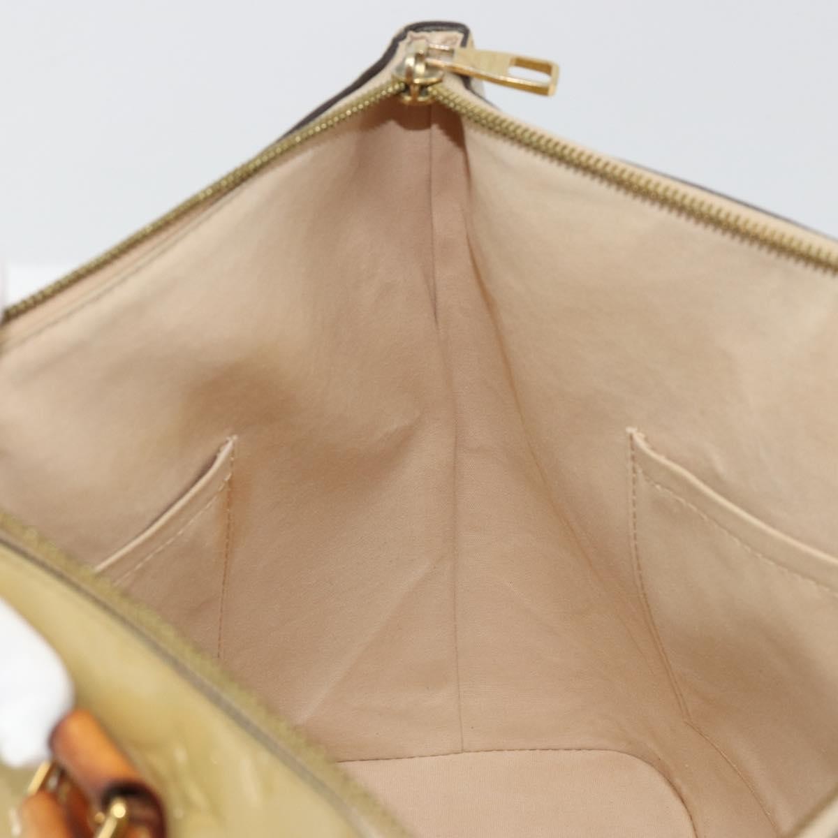 Louis Vuitton Montebello Handbag Monogram Vernis, Beige, Patent Leather, Handbag