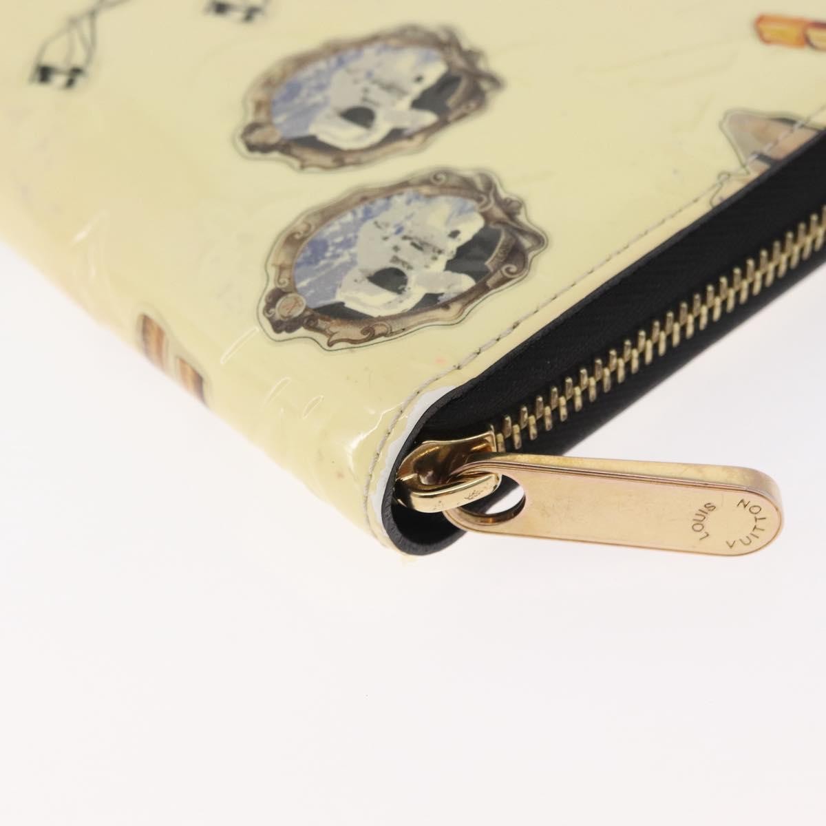 Louis Vuitton Nicolas Ghesquière Zippy Wallet Patent Monogram, White, Patent Leather, Wallet
