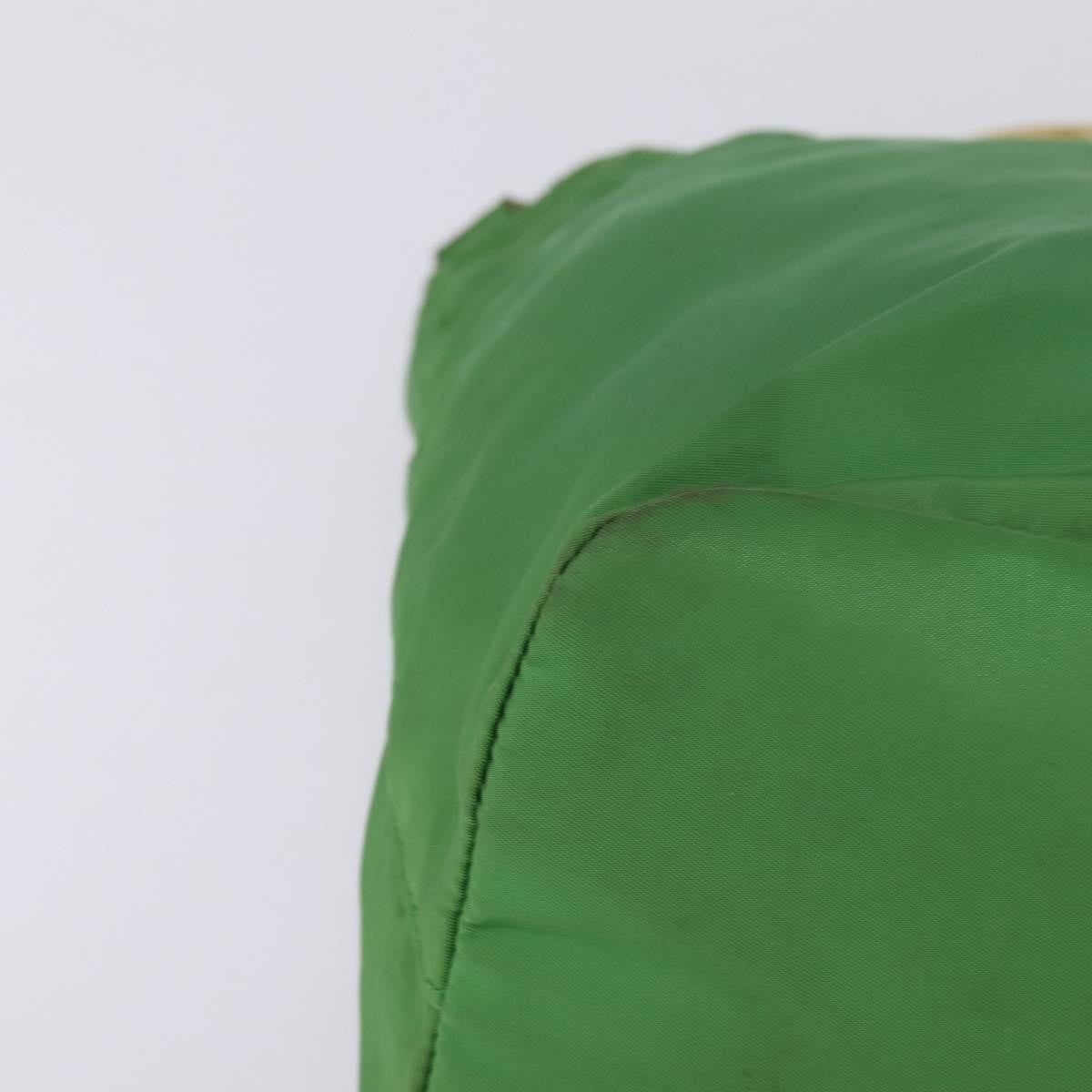 Prada Metal Handles Tote Tessuto, GREEN, NYLON, Tote bag