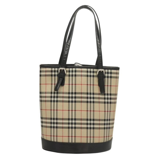 Burberry Nova Check Tote canvas check pattern, BEIGE, CANVAS, Tote bag