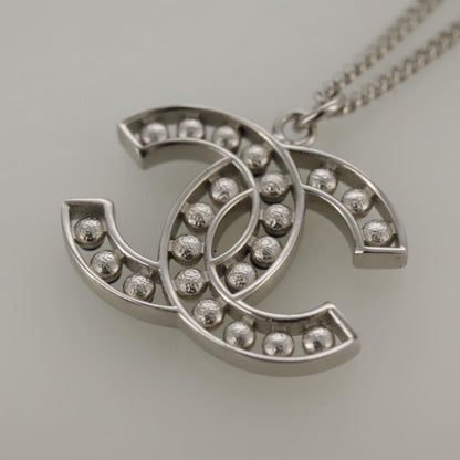 Chanel CC Pendant Necklace Metal, SILVER, METAL, Necklace