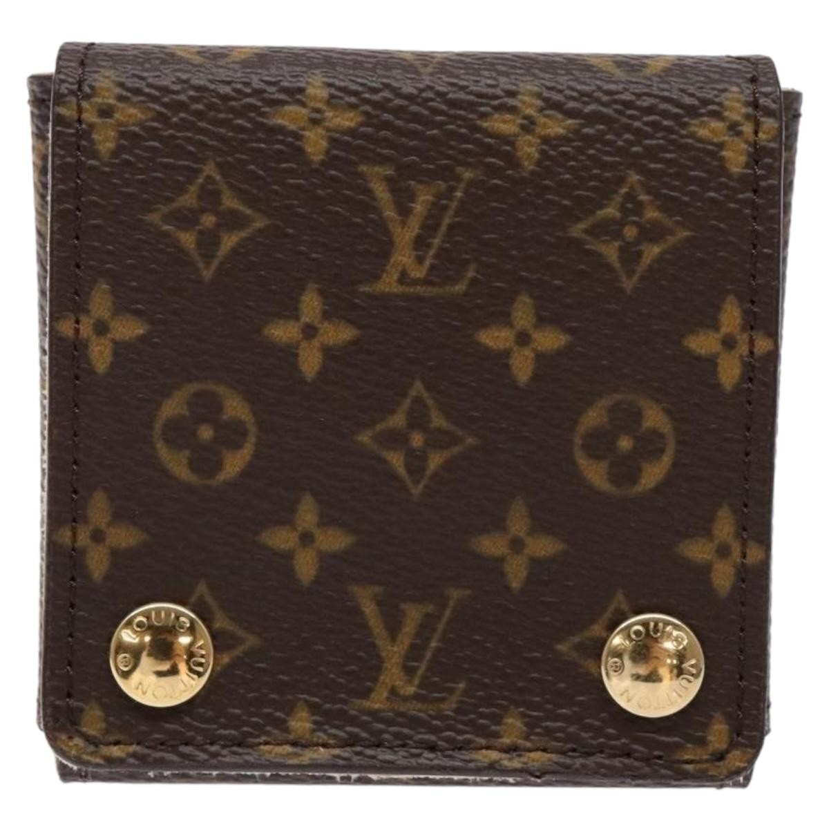 Louis Vuitton CASE JEWELRY BOX Canvas, BROWN, CANVAS, Wallets