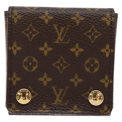 Louis Vuitton CASE JEWELRY BOX Canvas, BROWN, CANVAS, Wallets