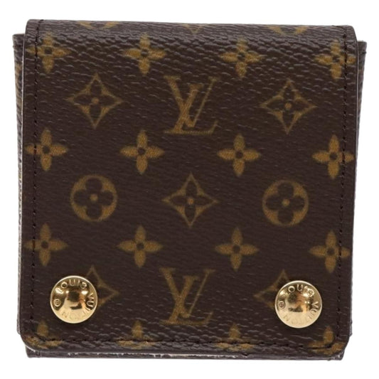 Louis Vuitton CASE JEWELRY BOX Canvas, BROWN, CANVAS, Wallets