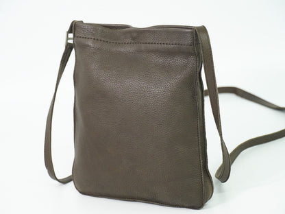 Hermes Toudou Messenger Bag Leather, BROWN, LEATHER, Crossbody bag
