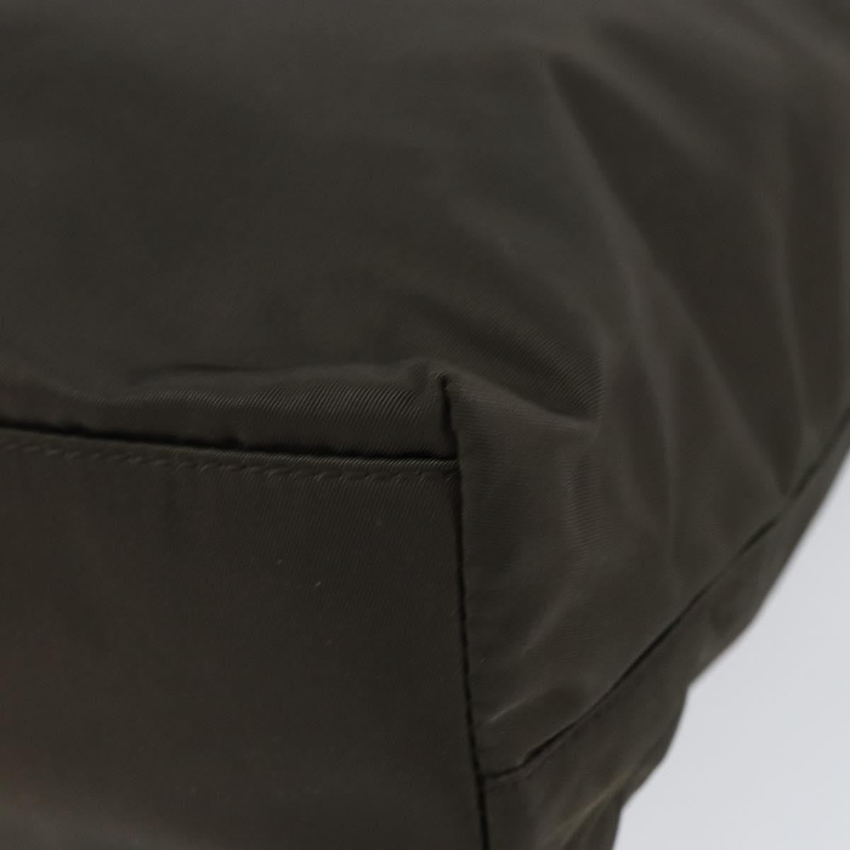 Prada Vintage Zip Tote Tessuto, KHAKI, NYLON, Tote bag