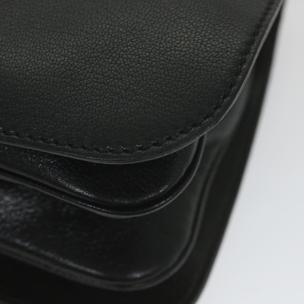 Gucci Blondie Flap Bag Leather, Black, Leather, Shoulder Bag