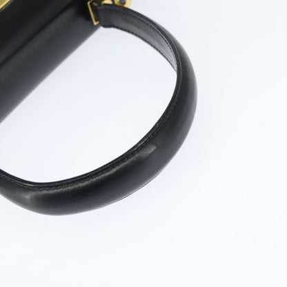 Salvatore Ferragamo Gancini Convertible Top Handle Bag Leather, BLACK, LEATHER, Handbag