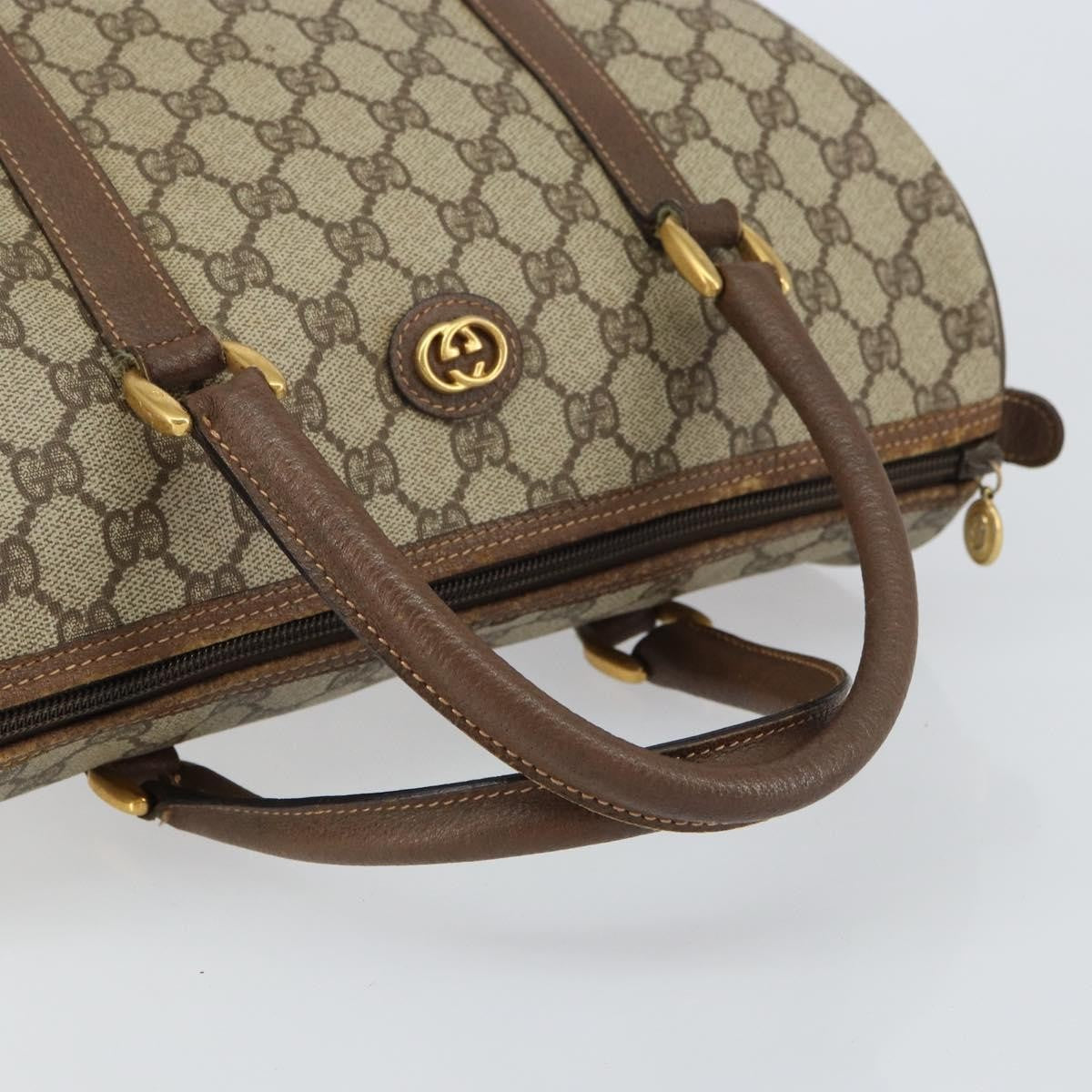 Gucci Vintage Duffle Bag GG Coated Canvas, BEIGE, CANVAS, Travel bag