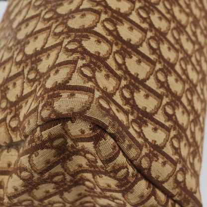 Christian Dior Vintage CD Trotter Handbag Canvas, BROWN, CANVAS, Handbag