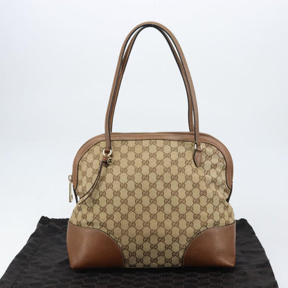 Gucci Bree Dome Tote GG Canvas with Leather, BEIGE, CANVAS, Tote bag