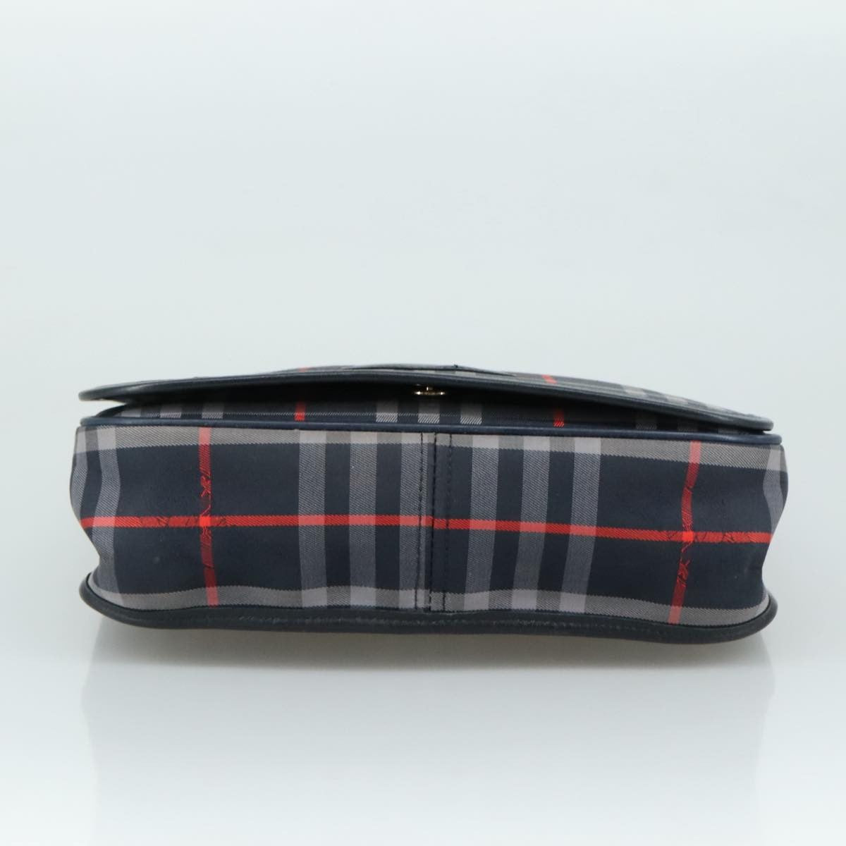 Burberry Nova Check Tote Leather, NAVY, CANVAS, Tote bag