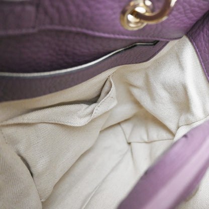 Gucci Bamboo shopper bag Leather, PURPLE, LEATHER, Tote bag