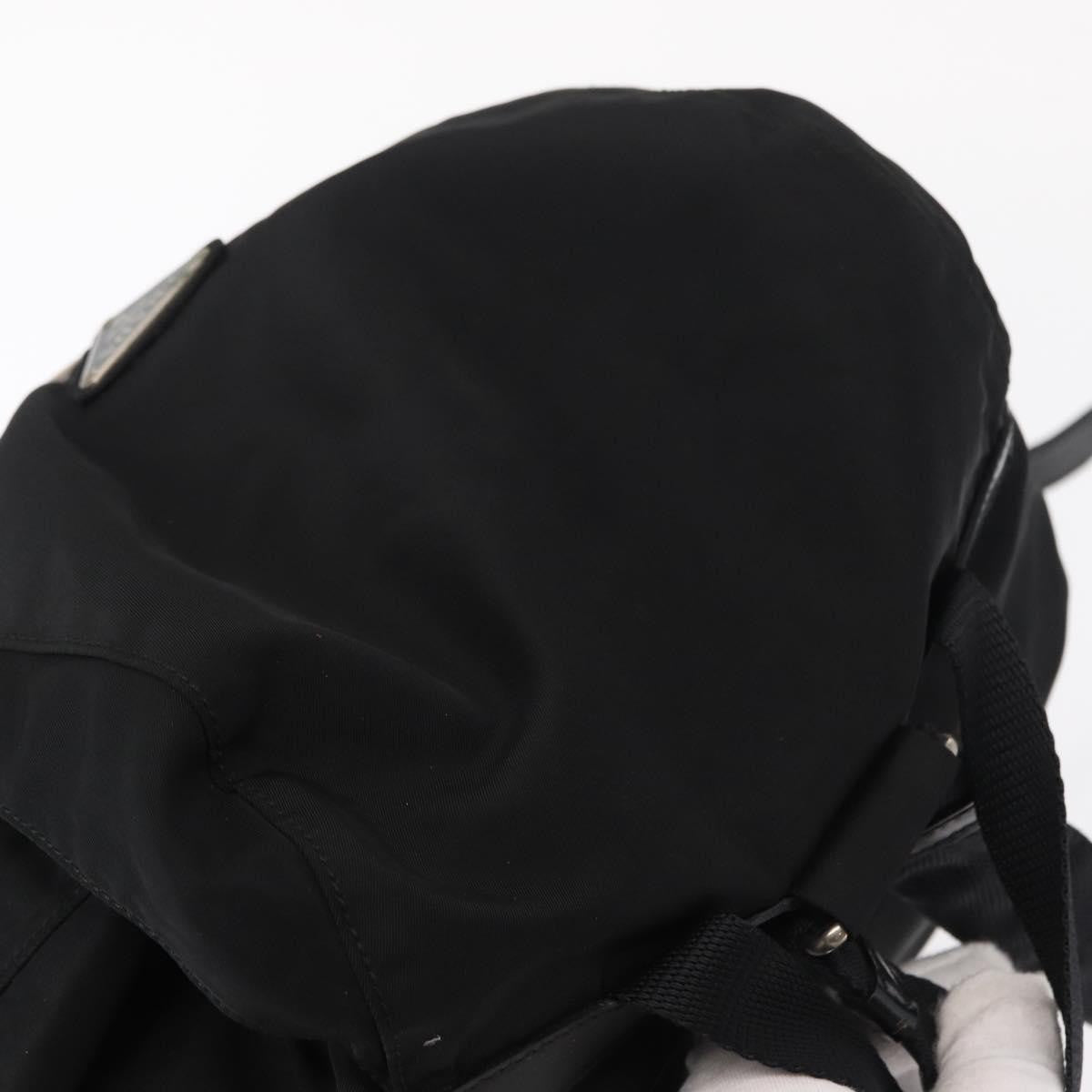 Prada Double Front Pocket Backpack Tessuto, BLACK, NYLON, Backpack