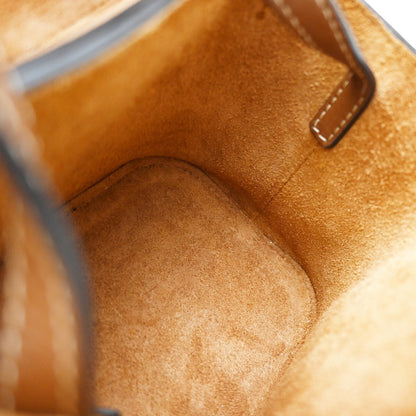 Celine Cuir Triomphe Box Bag Leather, BROWN, LEATHER, Handbag