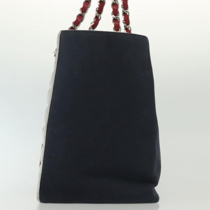 Chanel No.5 Tote Canvas and Leather, NAVY, CANVAS, Tote bag