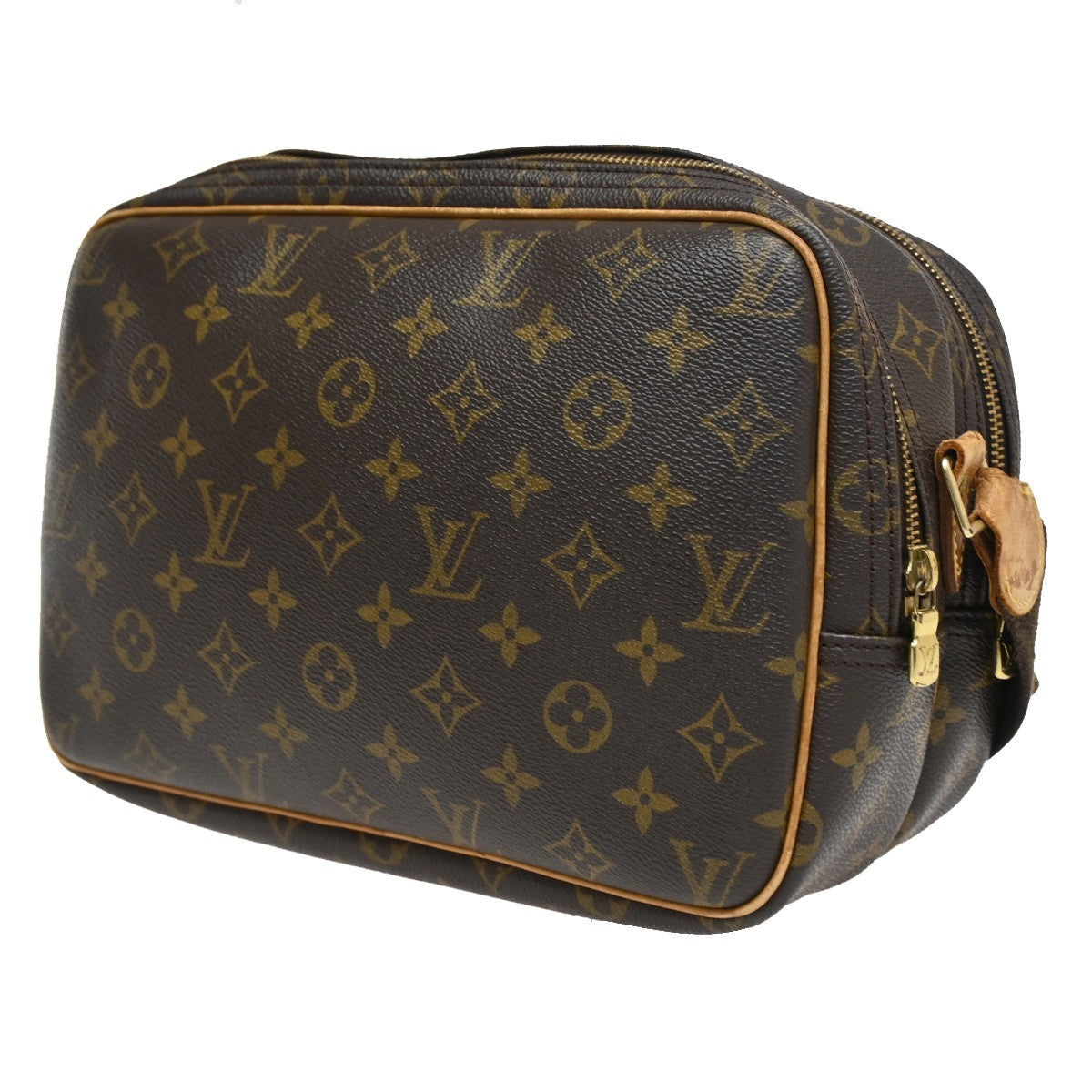 Louis Vuitton Reporter Bag Monogram Canvas, BROWN, CANVAS, Shoulder bag