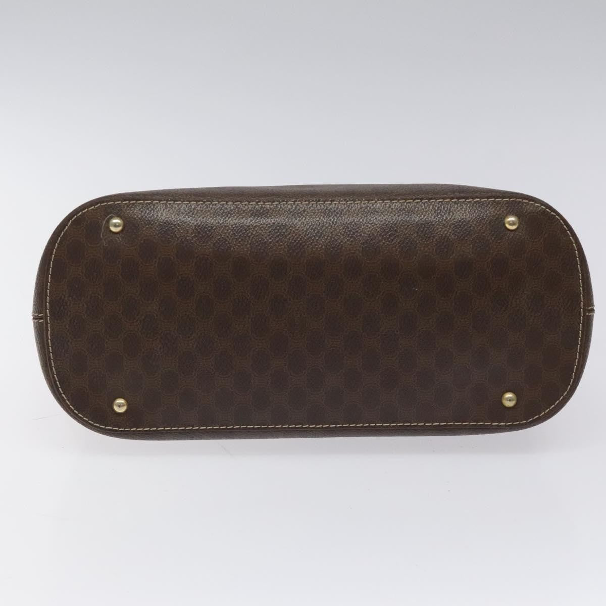 Celine Vintage Macadam Handbag Canvas, BROWN, CANVAS, Handbag