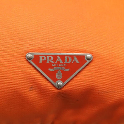 Prada Zip Shoulder Bag Tessuto, ORANGE, NYLON, Shoulder bag