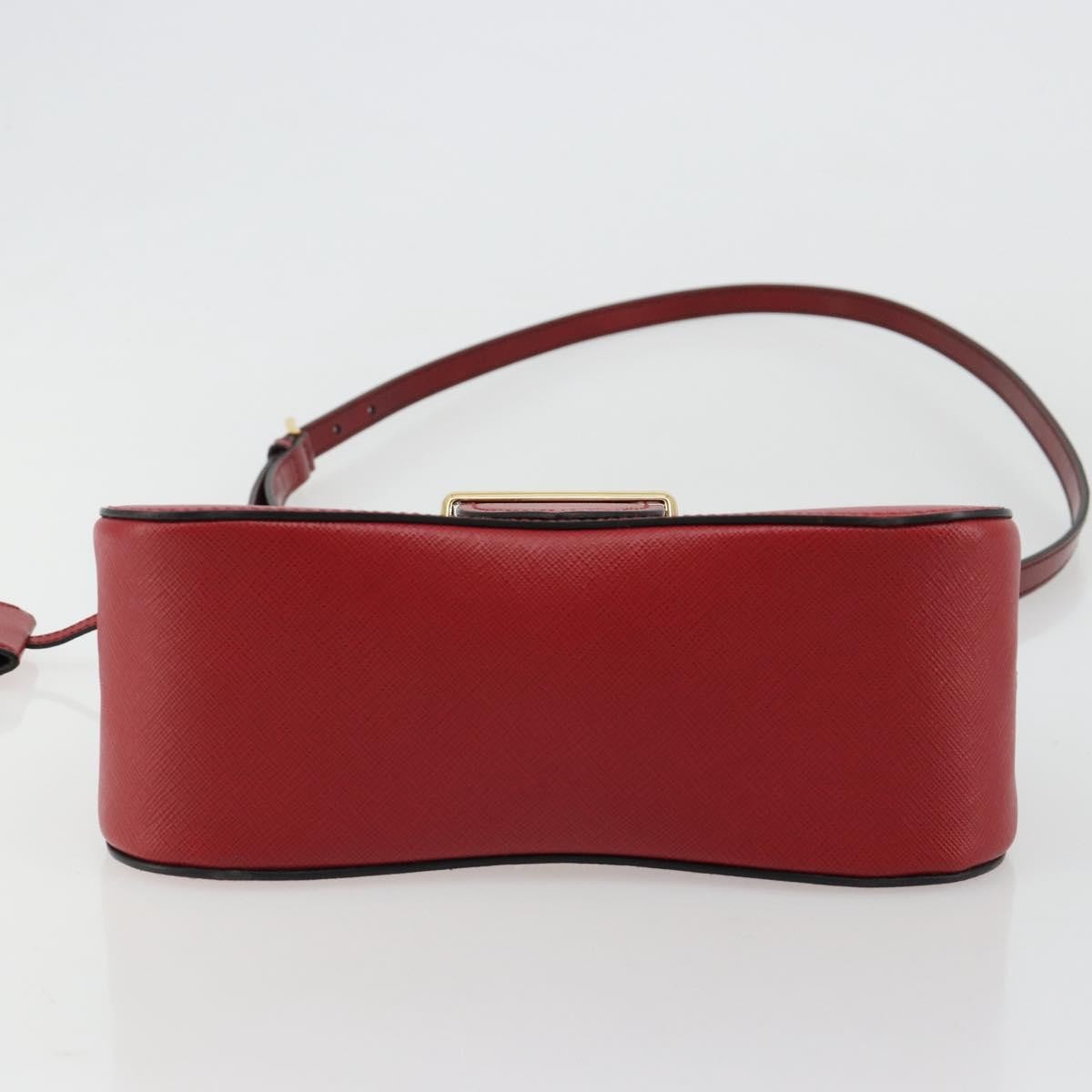 Prada Sidonie Top Handle Bag Saffiano Leather, Red, Leather, Handbag