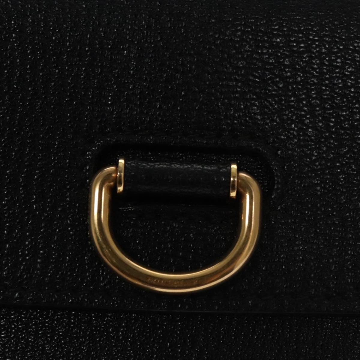 Burberry D-Ring Shoulder Bag Leather, BLACK, LEATHER, Shoulder bag