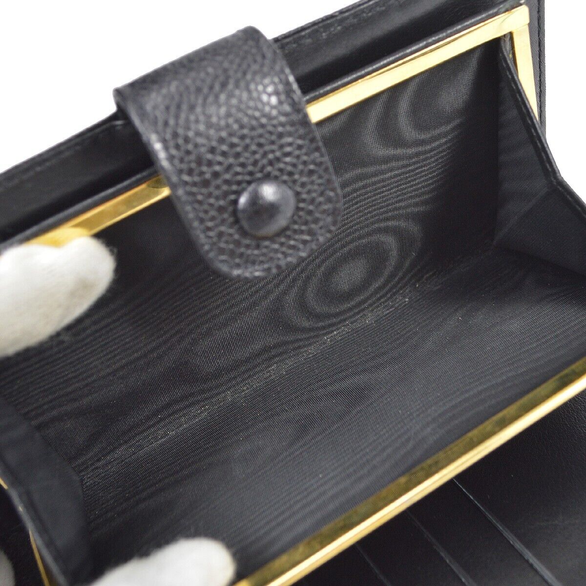 Chanel Timeless CC French Wallet Caviar, BLACK, LEATHER, Wallets