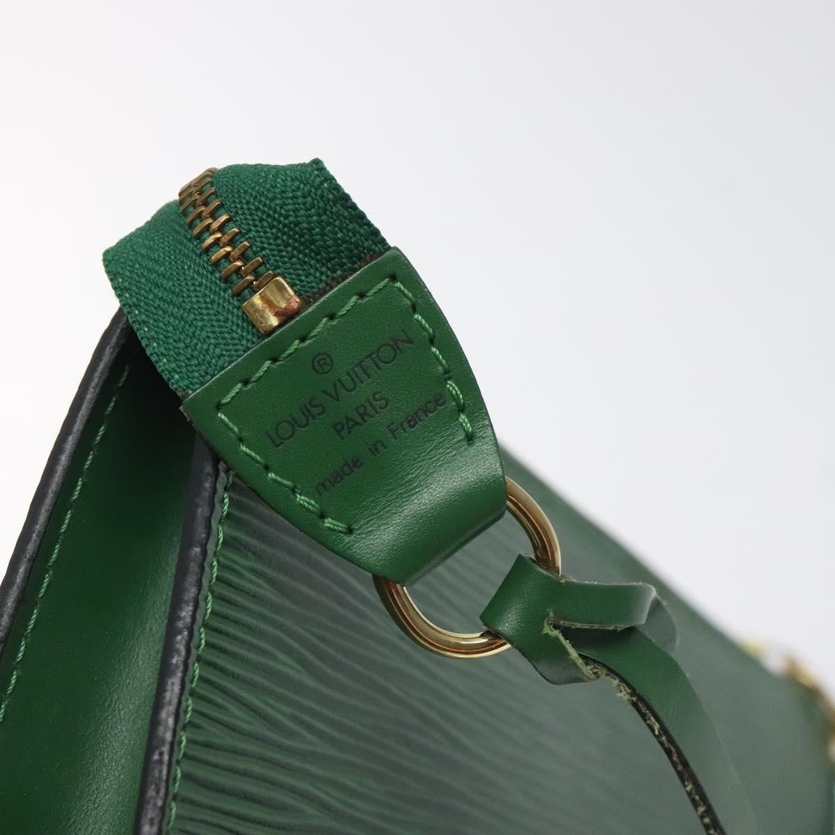 Louis Vuitton Petite Noe Handbag Monogram Canvas, GREEN, LEATHER, Clutche & pouche