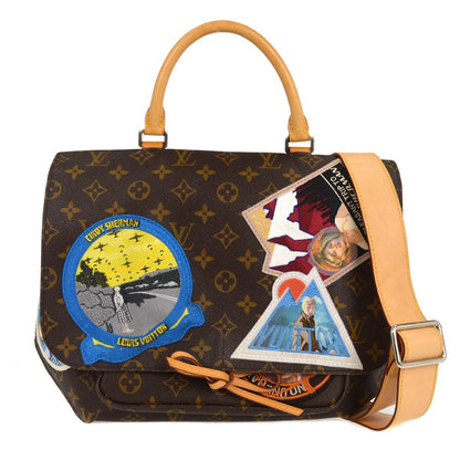 Louis Vuitton Cindy Sherman Camera Messenger Bag Patch Embellished Monogram Canvas, BROWN, CANVAS, Handbag