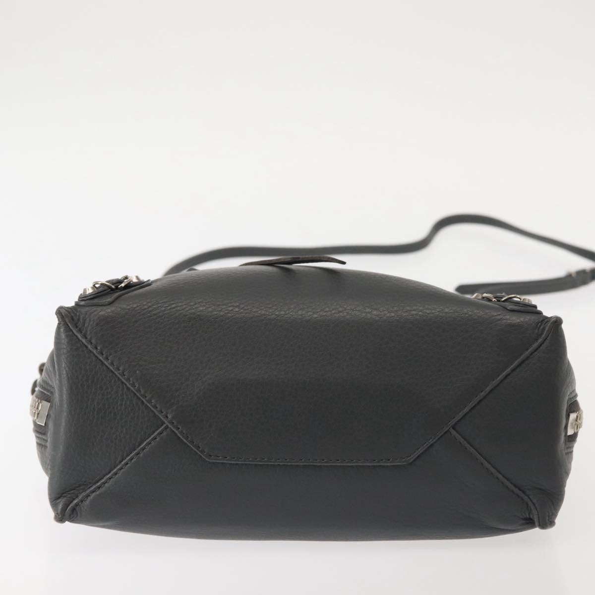 Balenciaga Papier A4 Zip Around Classic Studs Bag Leather, GRAY, LEATHER, Handbag