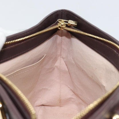 Louis Vuitton Lucille Handbag Mini Lin, RED, CANVAS, Handbag