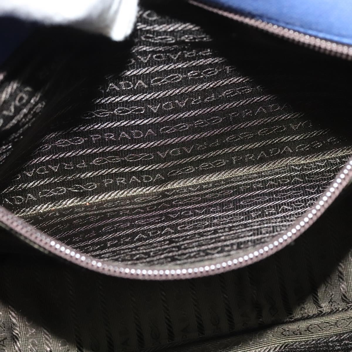 Prada Vintage Shoulder Bag Canvas, BLUE, CANVAS, Shoulder bag