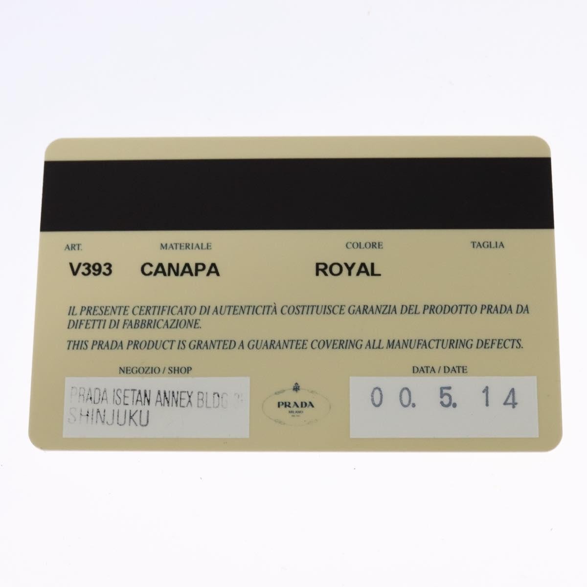 Prada Vintage Shoulder Bag Canvas, BLUE, CANVAS, Shoulder bag