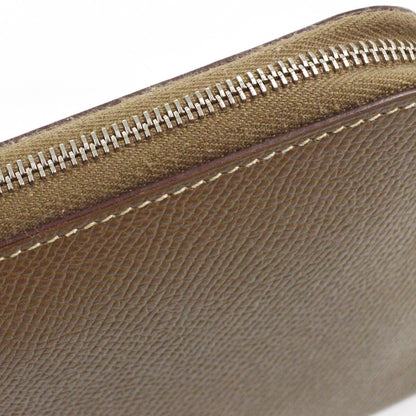 Hermes Azap Zip Around Wallet Epsom, GRAY, LEATHER, Wallets
