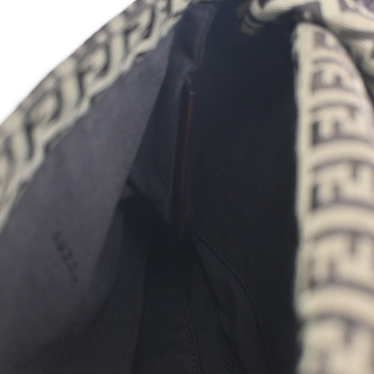 Fendi Vintage Flap Crossbody Bag Zucchino Canvas, BROWN, CANVAS, Shoulder bag