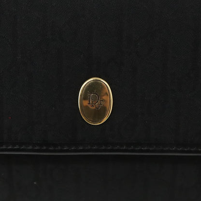 Christian Dior Vintage Trotter Crossbody Bag Canvas, BLACK, CANVAS, Shoulder bag