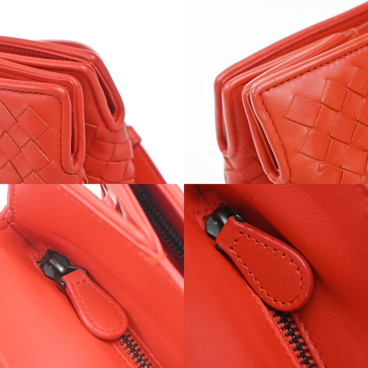 Bottega Veneta 2-Pocket Convertible Tote Intrecciato Nappa, RED, LEATHER, Tote bag