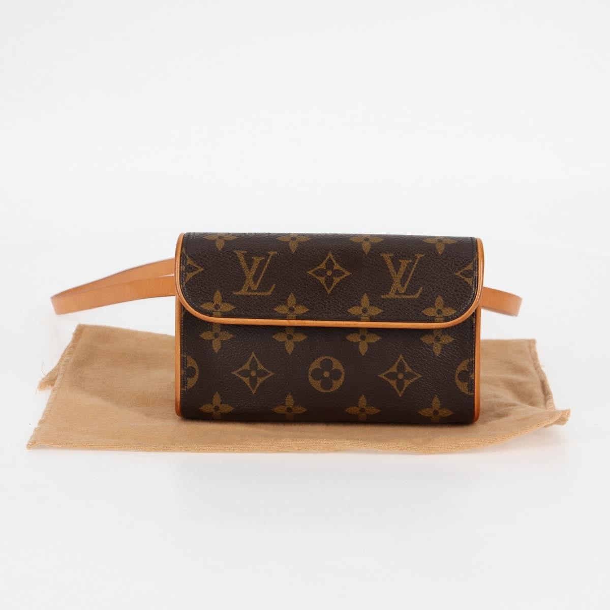 Louis Vuitton Florentine Waist Bag Monogram Canvas, BROWN, CANVAS, Shoulder bag
