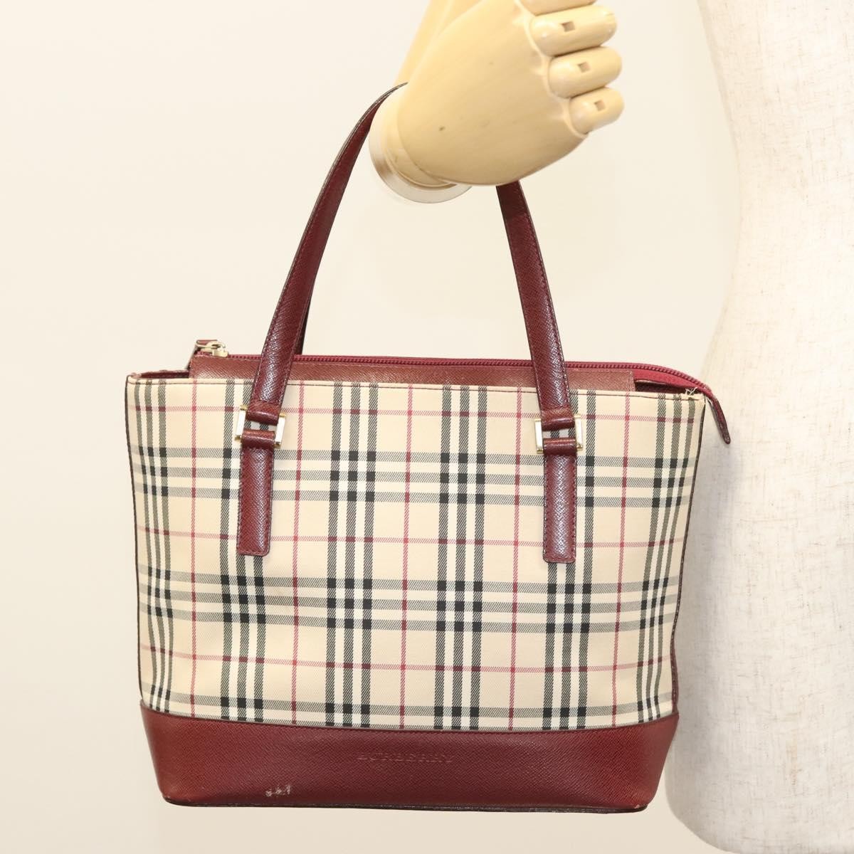 Burberry Nova Check Tote canvas check pattern, BEIGE, CANVAS, Tote bag