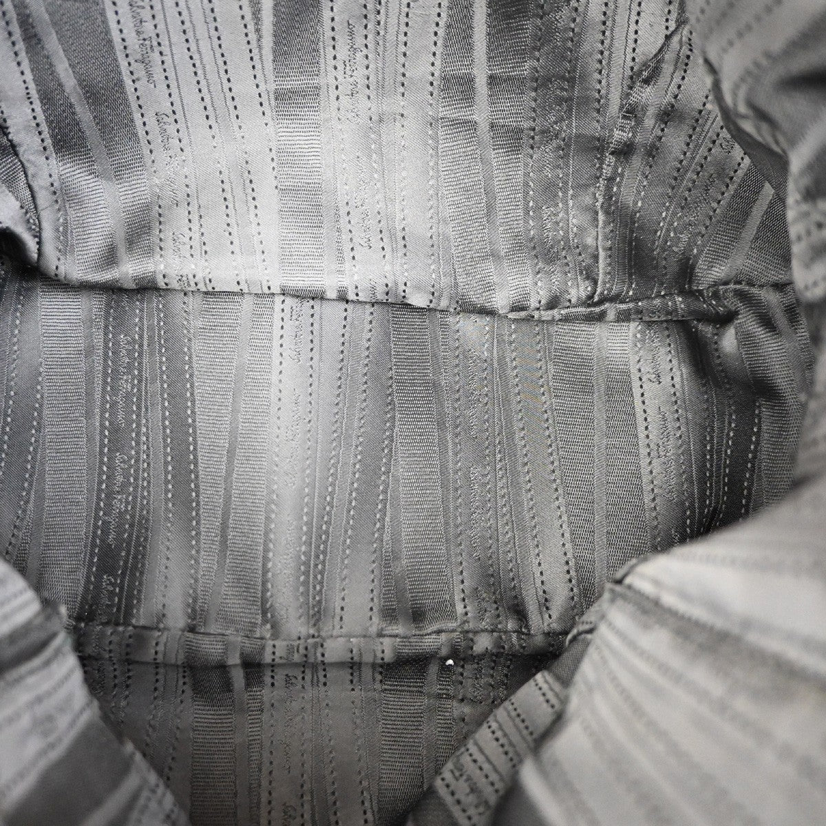 Salvatore Ferragamo Gancini handbag Leather, GRAY, LEATHER, Handbag