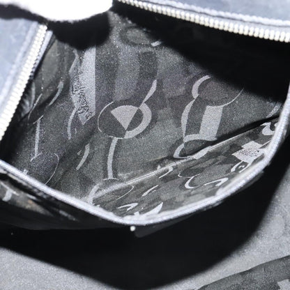 Salvatore Ferragamo Vala Shoulder Bag Canvas, BLACK, CANVAS, Shoulder bag