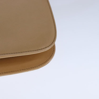 Prada Vintage Shoulder Bag Leather, BEIGE, LEATHER, Shoulder bag