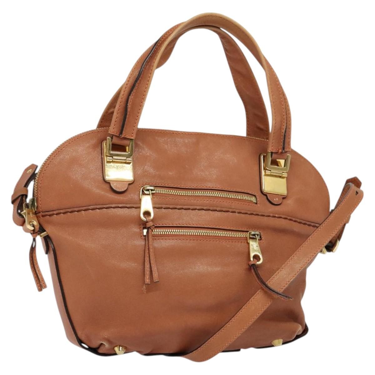 Chloe Angie Tote Leather, PINK, LEATHER, Tote bag